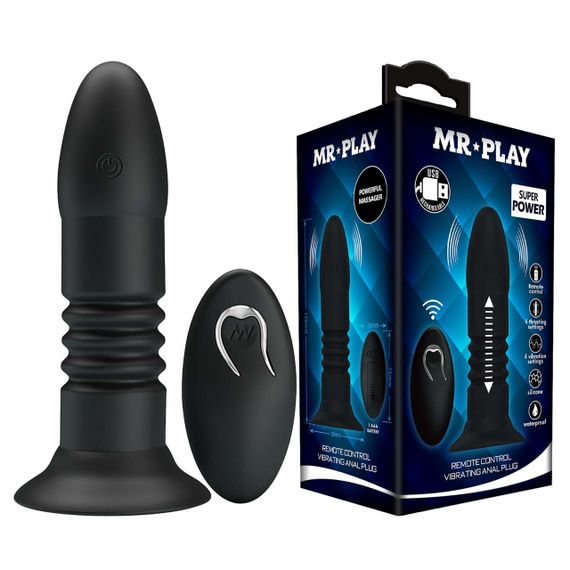 Анальна пробка - Mr.Play Remote Control Vibrating Anal Plug Sex Aura