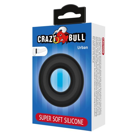 Ерекційне кільце Crazy Bull - Urban super soft silicone, BI-210253 Sex Aura | Зображення 6