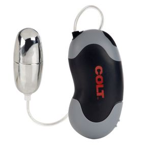 Віброяйце з дротовим пультом COLT Xtreme, сріблястий, 5,7 × 2,5 см Sex Aura