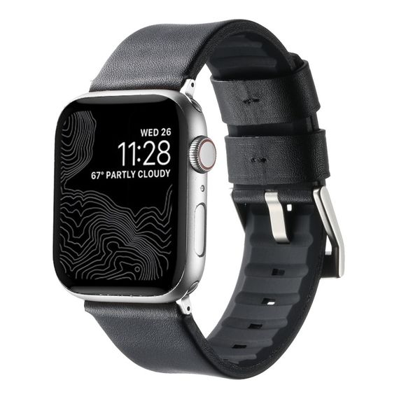 Ремінець для Apple Watch Leather+Silicone 42/44/45/49 mm | Зображення 5