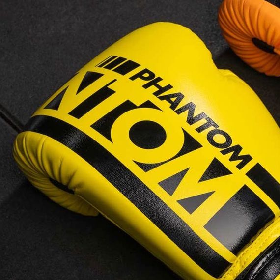 Боксерські рукавиці Phantom APEX Neon Yellow 14 унцій (капа в подарунок) | Зображення 4
