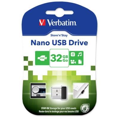 USB флеш накопичувач Verbatim 32GB Store 'n' Stay NANO USB 2.0 (98130) | Зображення 2