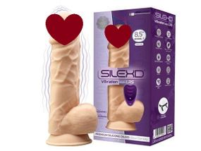 Фалоімітатор з вібрацією SilexD Norman Vibro Flesh (Model 1 size 8,5") + LRS, діаметр 5 см Sex Aura