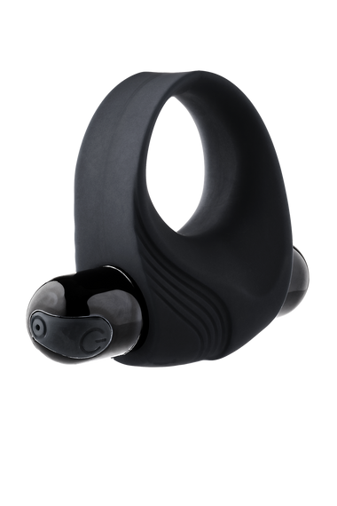 Эрекционное кольцо с вибрацией Dream Toys Ramrod черное, 8 х 3.2 см Sex Aura | Зображення 1