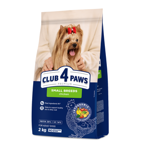 Сухий корм Club 4 Paws Premium Adult Small Breeds для собак мініатюрних порід, курка 2 кг