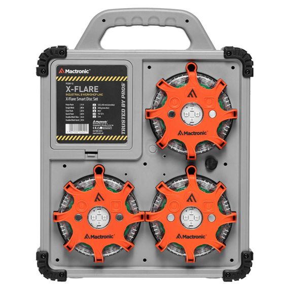 Комплект ліхтарів професійних Mactronic X-Flare (30 Lm) Red/Blue/Amber Recharg 12/220V (PSD0112) | Зображення 3