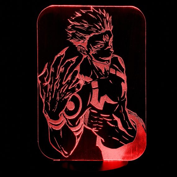 Акриловый светильник-ночник Юдзи Итадори красный tty-n000260