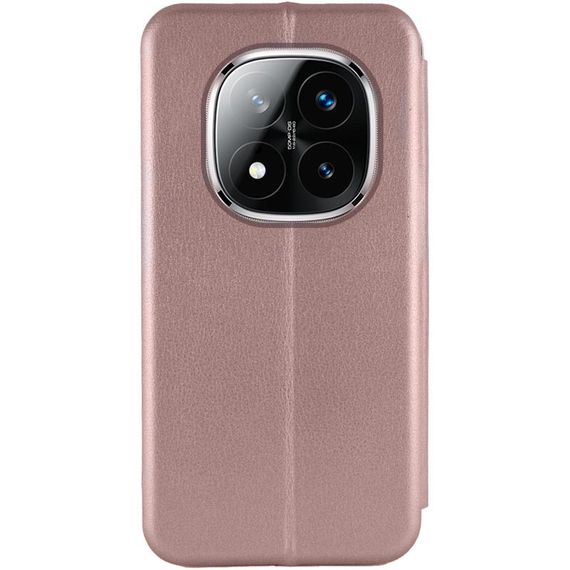 Шкіряний чохол-книжка Classy для Xiaomi Redmi Note 14 Pro 5G / 14 Pro+ 5G Rose Gold | Зображення 2