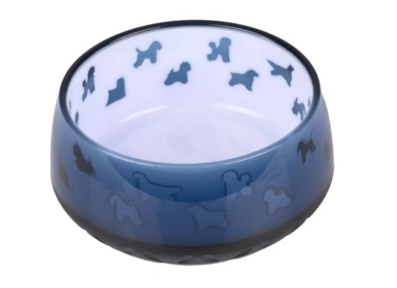 Миска для корма/води противоскользящая  12,3 см - 330 мл кобальт | Зображення 1