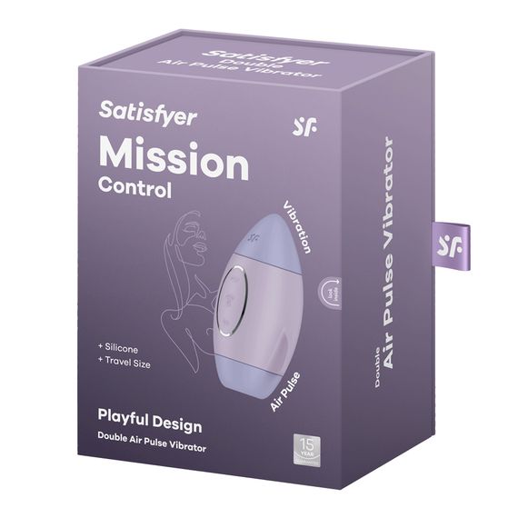 Вакуумний кліторальний вібратор - Satisfyer Mission Control Violet