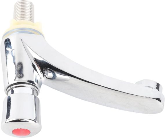 Змішувач для раковини із затримкою часу, автоматичний з таймером авто-закривання для економії води, хромований, латунь | Зображення 6