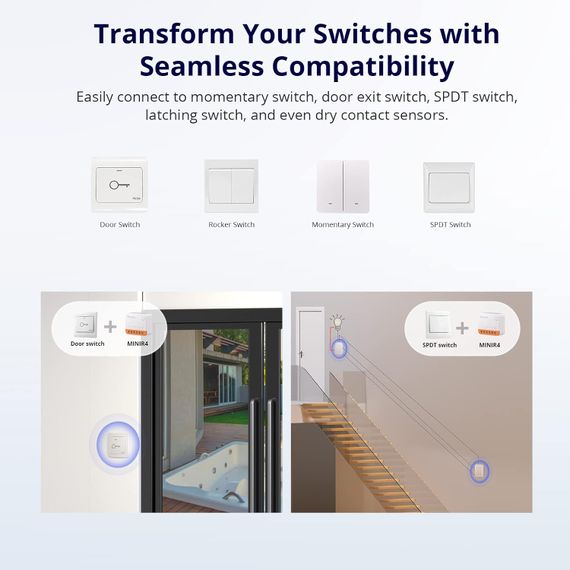Sonoff MINI R4 Extreme беспроводной контроллер Wi-Fi для 1-го или 2-х устройств подключения Ewelink с таймером | Зображення 4