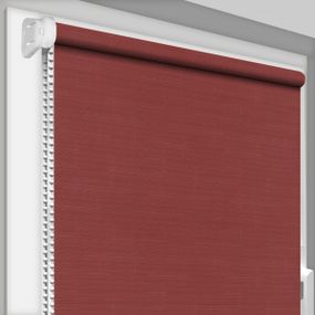 Рулонная штора Rolets Лён 1-888-1900 190x170 см открытого типа Бордовая