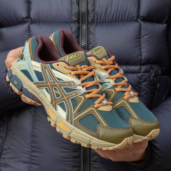 Кросівки Asics весна/літо сітка колір синій, хакі | Зображення 2