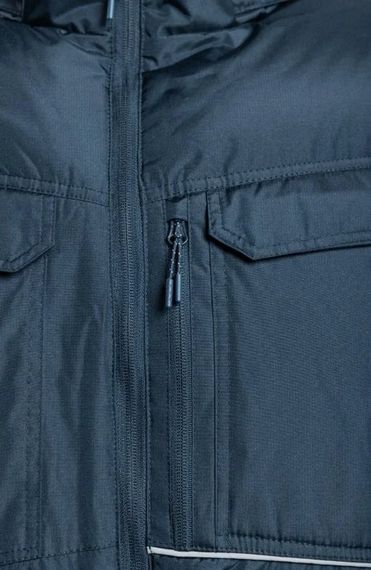 Куртка Hoegert LEON HT5K926-2XL утеплена з капюшоном 100% поліестер темно-синя, 2XL (56) | Зображення 4