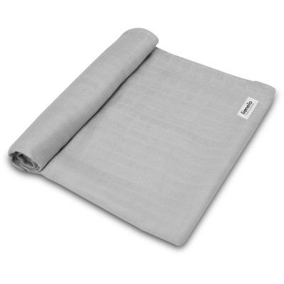 Пеленки для младенцев Lionelo Bamboo Swaddle Grey Stone (LO-BAMBOO SWADDLE GREY STONE) | Зображення 1