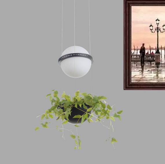 Люстра светодиодная подвесная с растениями 20W NW BK (BL-992S/1) | Зображення 6