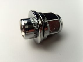 Гайка колеса М12х37,5х1,50 хром/з шайбою/шляпка плоска/ключ 21 (Тойота)