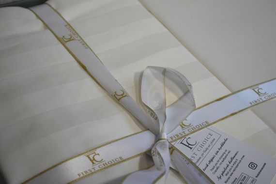 Постельное белье First Choice Cotton Satin семейный 160х220 Broad Line Cream | Зображення 2