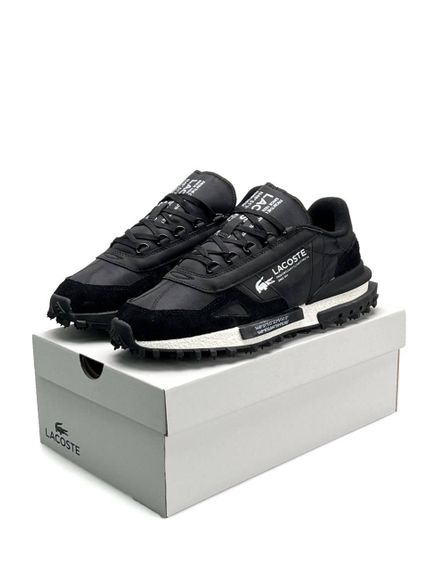 Чоловічі кросівки Lacoste Elite Active PRM Black White (топ якість) A4392 | Зображення 6
