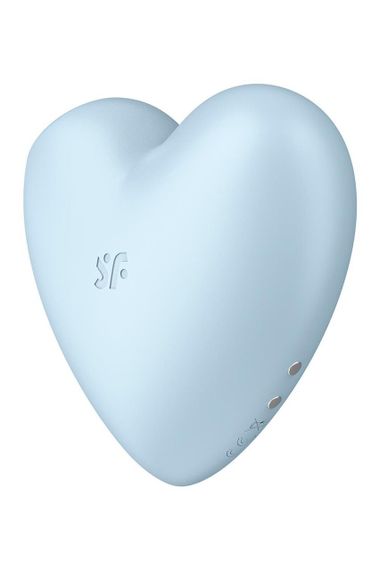Вакуумний стимулятор-серце з вібрацією Satisfyer Cutie Heart Blue | Зображення 4