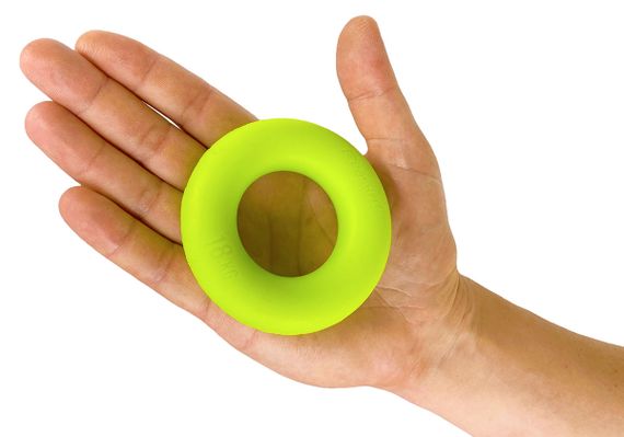 Еспандер кистьовий кільце EasyFit Ring тренажер для рук 18 кг Зелений (EF-1904-40) | Зображення 1
