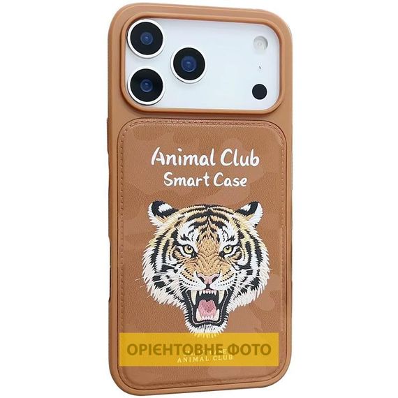 TPU+PC чехол Animal Club для Apple iPhone 17 (6.3") Chocolate Brown