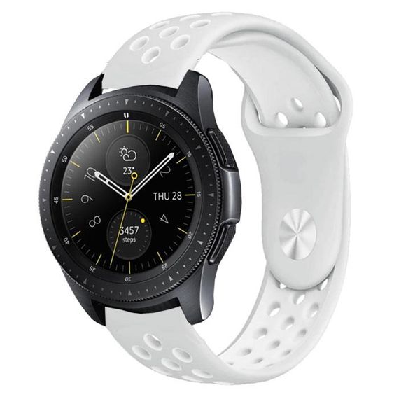 Спортивний ремінець Primo Perfor Sport годинника для Samsung Galaxy Watch 42 mm (SM-R810) - Grey&White