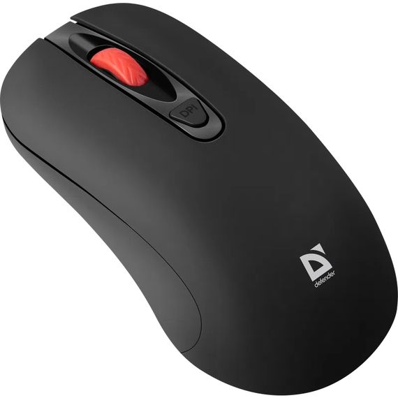 Мишка Defender Nexus MS-195 бездротова, 4 кн. до 1600 dpi, безшумна, чорна | Зображення 4