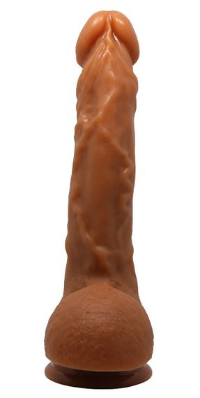 Фалоімітатор на присосці Baile Beautiful JASON 9,4'' Brown, BW-008041NR-1 Sex Aura | Зображення 4