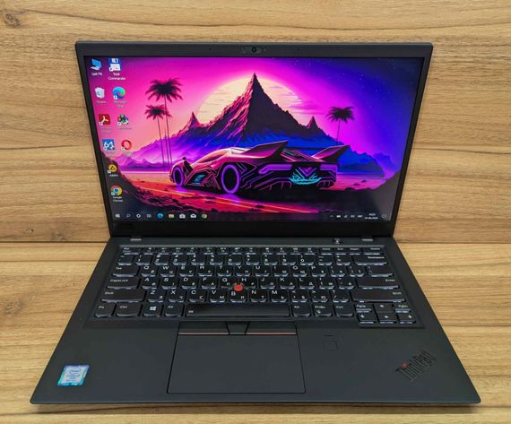 Ультрабук Lenovo ThinkPad x1 Carbon 6th / 14" (1920x1080) IPS Touch / Intel Core i7-8650U (4 (8) ядра по 1.9 - 4.2 GHz) / 16 GB DDR4 / 512 GB SSD / Intel UHD Graphics 620 / Fingerprint / WebCam / Windows 10 б/у + Подарок Беспроводная мышь / USB | Зображення 1