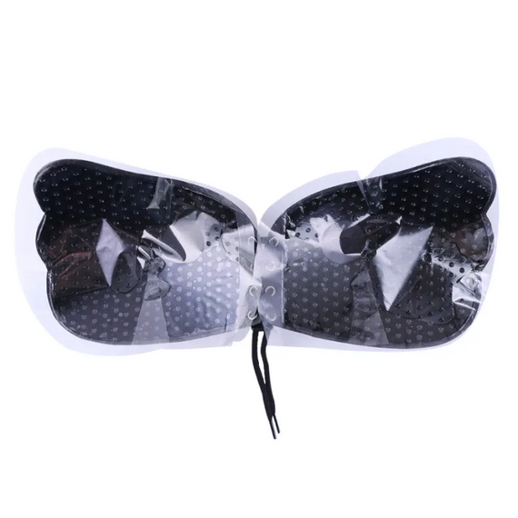 Бюстгальтер-невидимка без бретельок з ефектом Push Up (B, C, D), чорний ліфчик із міцною фіксацією М | Зображення 4