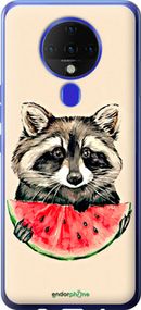 Чохол на Tecno Spark 6 KE7 Єнотик з кавуном "4605u-2418-2448"