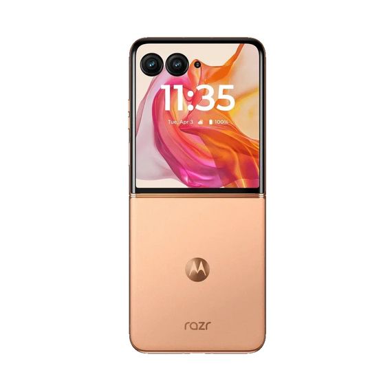 Мобільний телефон Motorola Razr 50 Ultra 12/512GB Peach Fuzz (PB1T0060RS) | Зображення 2