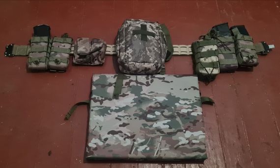 Ремень Кобра двойной разгрузочный Tactical с системой Lazer MOLLI черный тактический пояс | Зображення 3