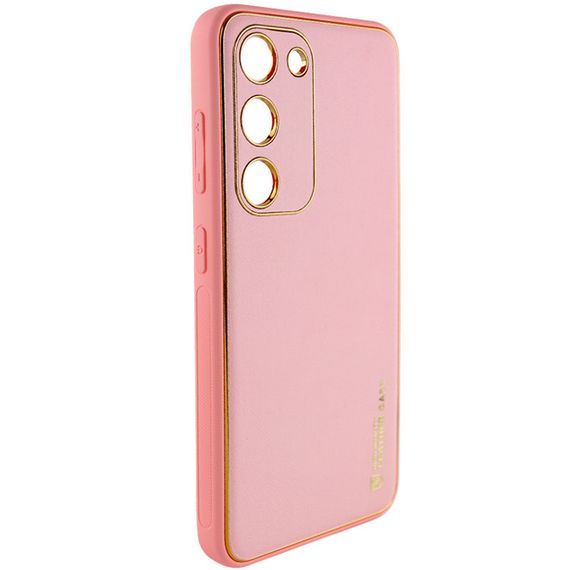 Шкіряний чохол Xshield для Samsung Galaxy S23 Рожевий / Pink | Зображення 1