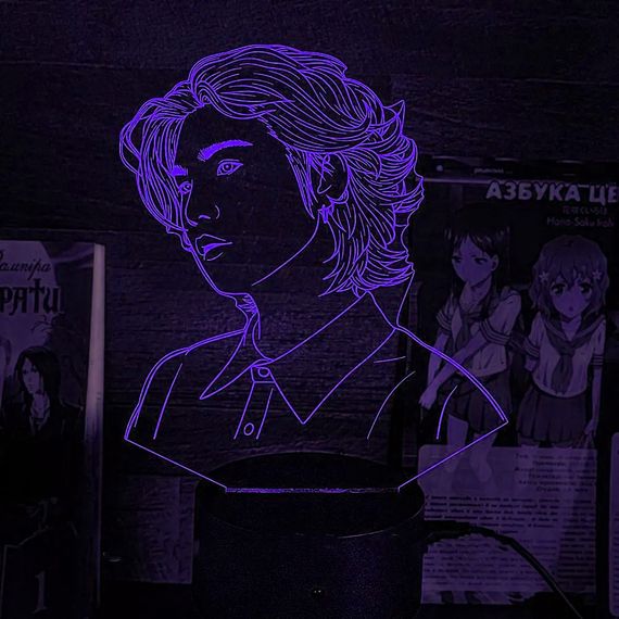 Акриловий світильник-нічник BTS Шуґа синій tty-n002235