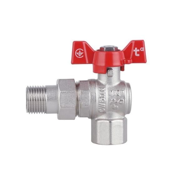 Кран кульовий "Американка" SD Forte 1/2" кутовий SF221W15 | Зображення 3