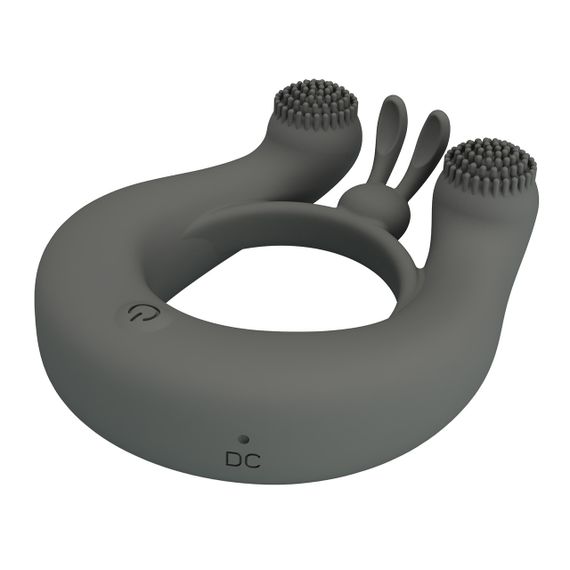 Ерекційне вібро кільце Pretty Love - Master Ring GREY, BI-210324-1 Sex Aura | Зображення 6
