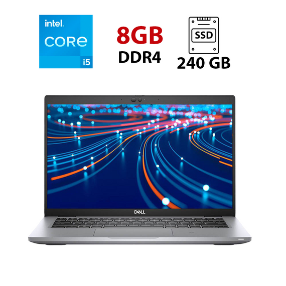 Ультрабук Dell Latitude 5420 / 14" (1920x1080) IPS / Intel Core i5-1135G7 (4 (8) ядра по 4.2 GHz) / 8 GB DDR4 / 240 GB SSD / Intel Iris Xe Graphics / WebCam / HDMI б/в