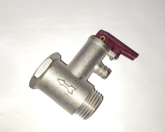 Обратный клапан латунный защитный для бойлеров на резьбе 1/2" с флашком (весом) оригинал Италия | Зображення 1