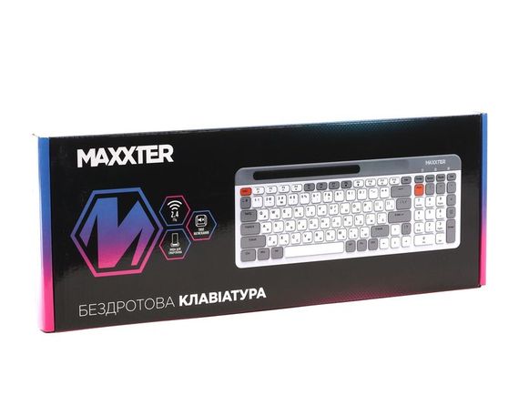 Бездротова клавіатура Maxxter KBW-02G-UA | Зображення 5