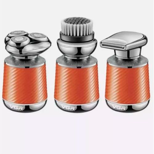 Электробритва VGR 3 в 1 V-391 ORANGE, 3 насадки, IPX7, индикатор заряда батареи | Зображення 2