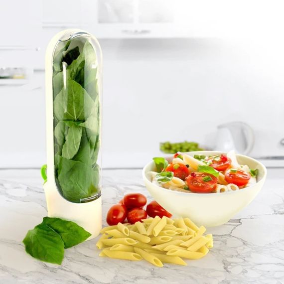 Контейнер органайзер для хранения зелени 25*9,5 см в холодильник HERB SAVER HZ-11 для овощей | Зображення 4