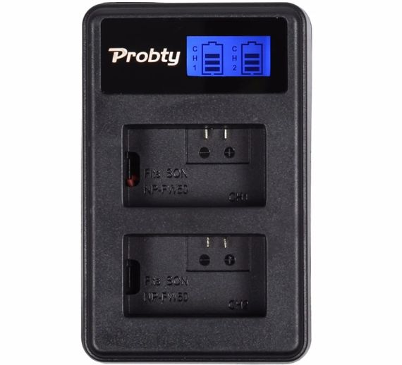 Зарядное устройство Probty для аккумулятора Sony NP-FW50 (аналог BC-VW1) | Зображення 2
