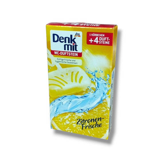 DenkMit Туалетний блок + 4 запаски для унітазу WC Stein Zitronen-Frische