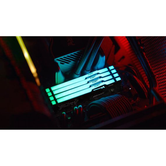 Модуль пам'яті для комп'ютера DDR5 64GB 5600 MHz Beast RGB EXPO Black Kingston Fury (ex.HyperX) (KF556C40BBA-64) | Зображення 7