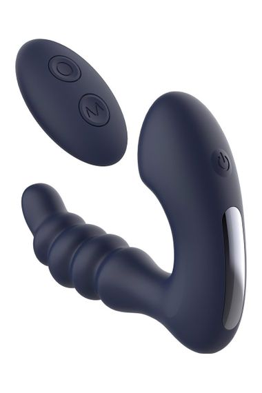 Масажер простати з вібрацією та пультом управління Dream Toys Star Troopers Voyager, чорний Sex Aura | Зображення 1
