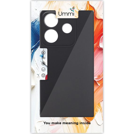 Чохол Silicone Cover Ummi Lakshmi Full Camera (AA) для Xiaomi Redmi Note 14 5G Чорний / Black | Зображення 1