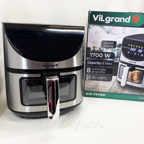 Фритюрница без масла с дисплеем ViLgrand, Аэрофритюрница с функцией приготовления разных блюд MA-48 | Зображення 5